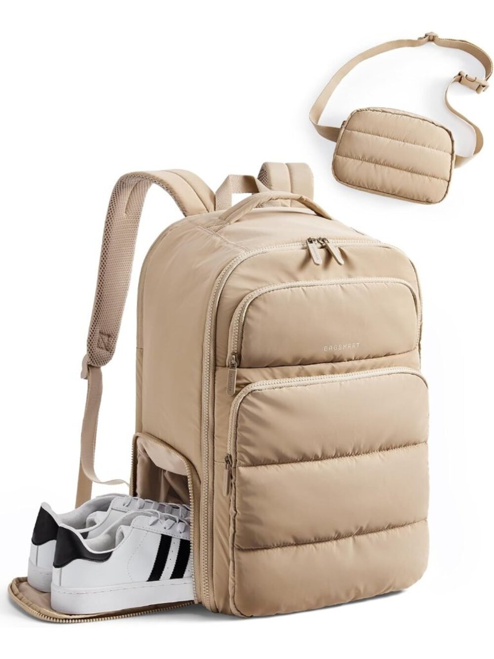 Spacious 35L Travel Backpack for Women - 17.3" Carry-On, Stylish & Functional